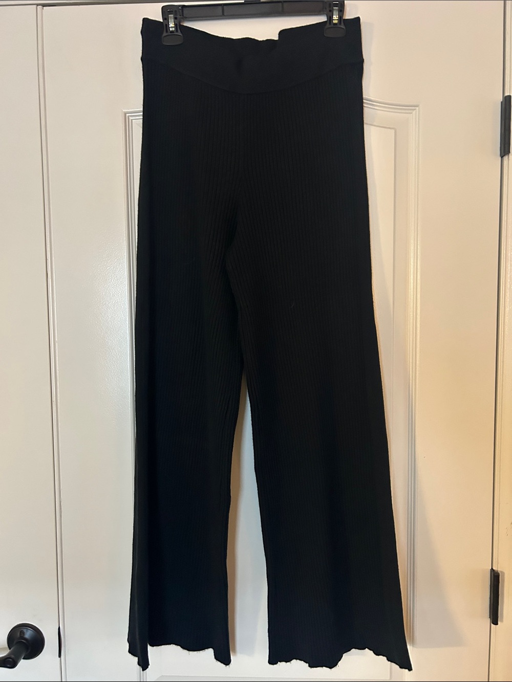 aerie Black Wide Leg Jumpsuit